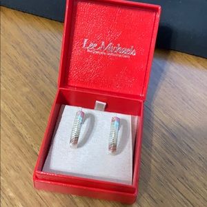 Lee michaels sterling silver loops